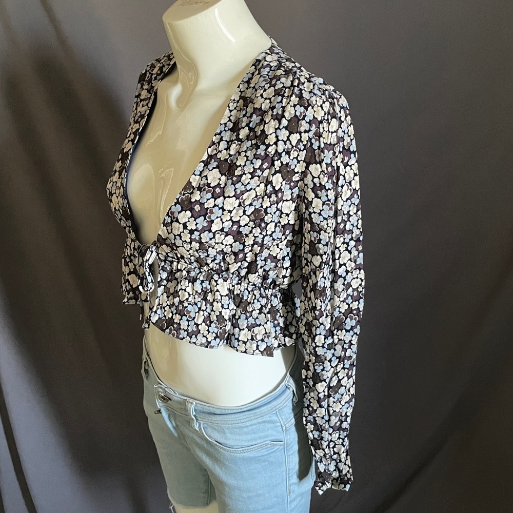 Sunday Best crop floral top